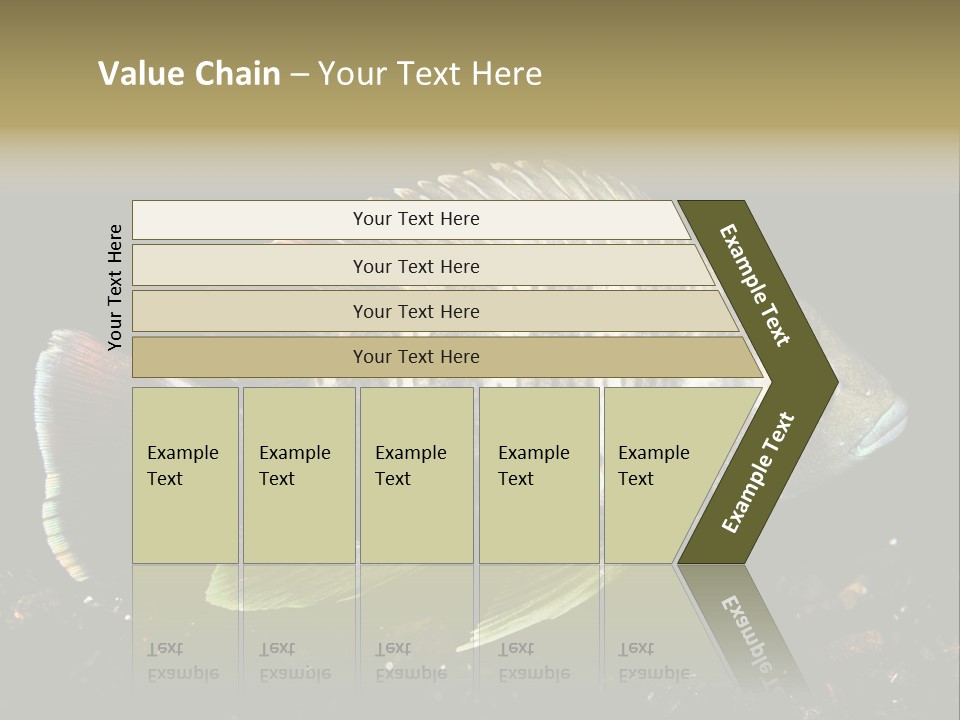 Black Fish Swim PowerPoint Template