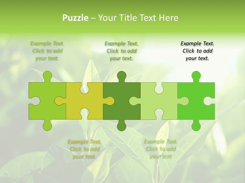 A Green Leafy Plant Is Shown In This Powerpoint Presentation PowerPoint Template