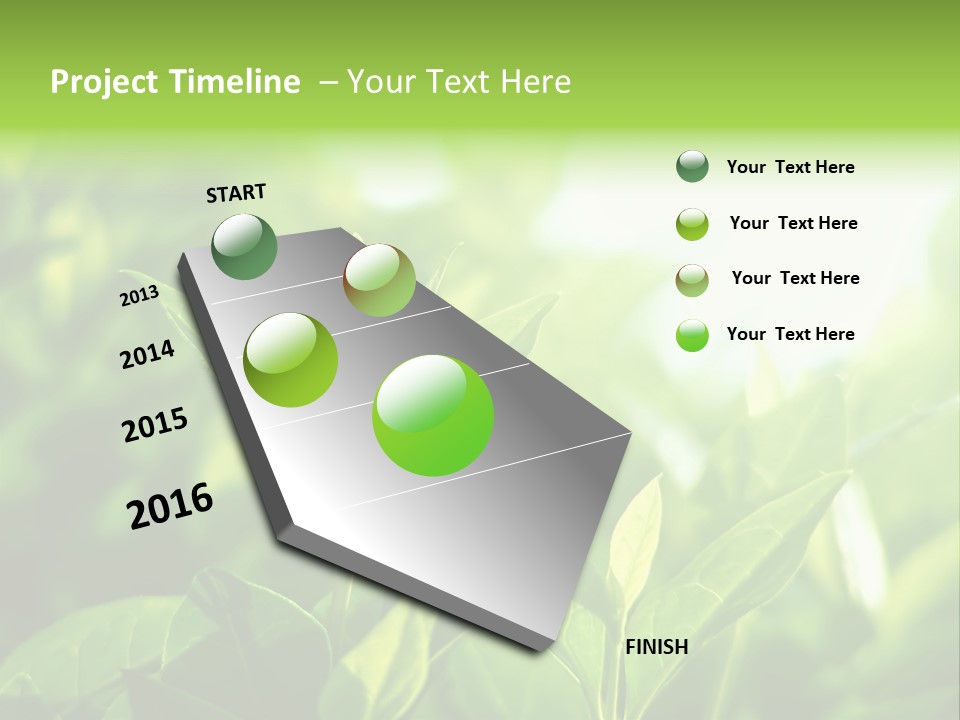 A Green Leafy Plant Is Shown In This Powerpoint Presentation PowerPoint Template
