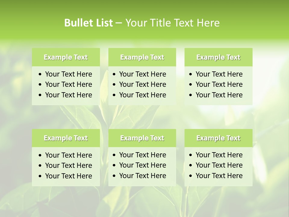 A Green Leafy Plant Is Shown In This Powerpoint Presentation PowerPoint Template