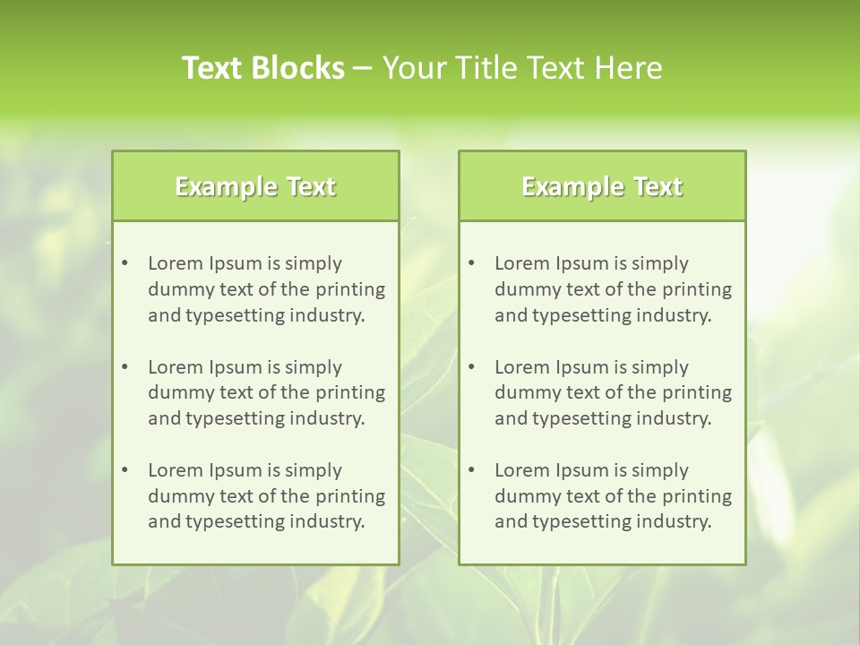 A Green Leafy Plant Is Shown In This Powerpoint Presentation PowerPoint Template