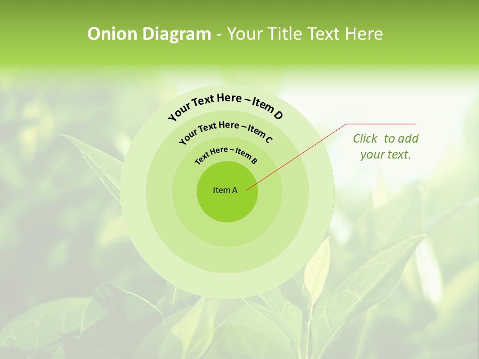 A Green Leafy Plant Is Shown In This Powerpoint Presentation PowerPoint Template