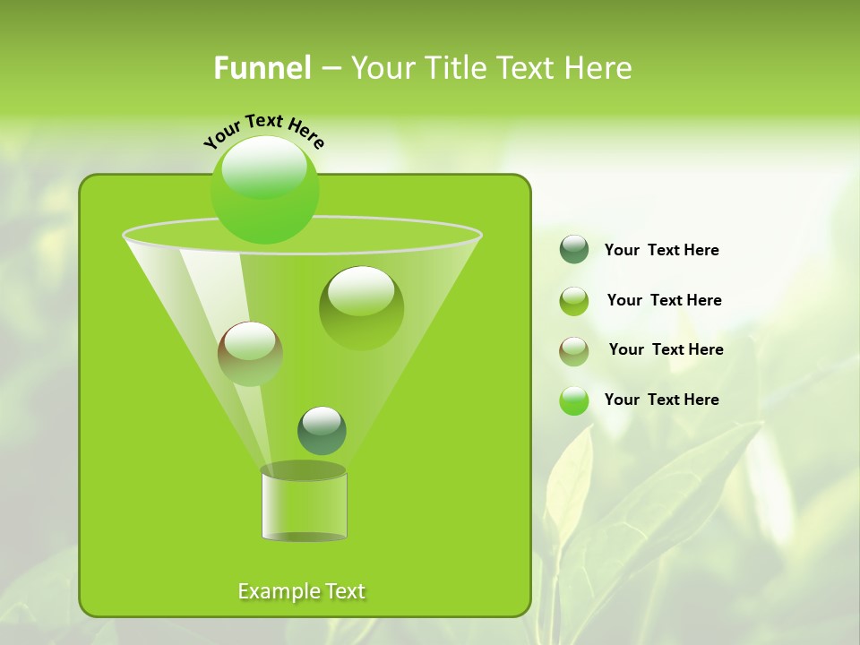 A Green Leafy Plant Is Shown In This Powerpoint Presentation PowerPoint Template