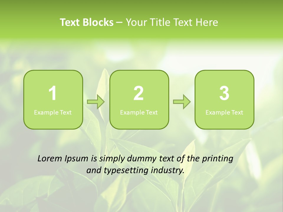 A Green Leafy Plant Is Shown In This Powerpoint Presentation PowerPoint Template