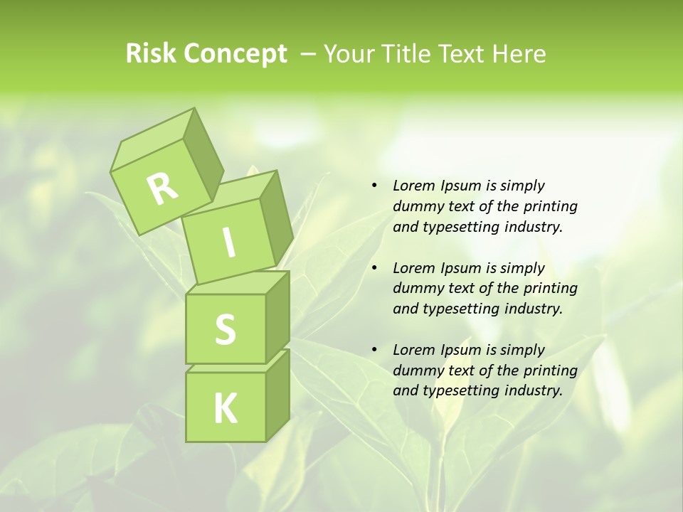 A Green Leafy Plant Is Shown In This Powerpoint Presentation PowerPoint Template