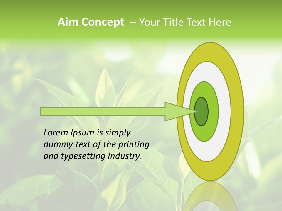 A Green Leafy Plant Is Shown In This Powerpoint Presentation PowerPoint Template