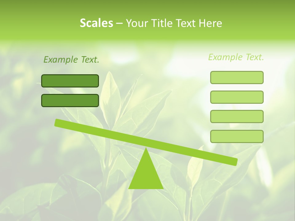 A Green Leafy Plant Is Shown In This Powerpoint Presentation PowerPoint Template