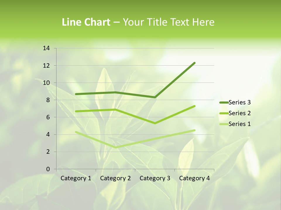 A Green Leafy Plant Is Shown In This Powerpoint Presentation PowerPoint Template