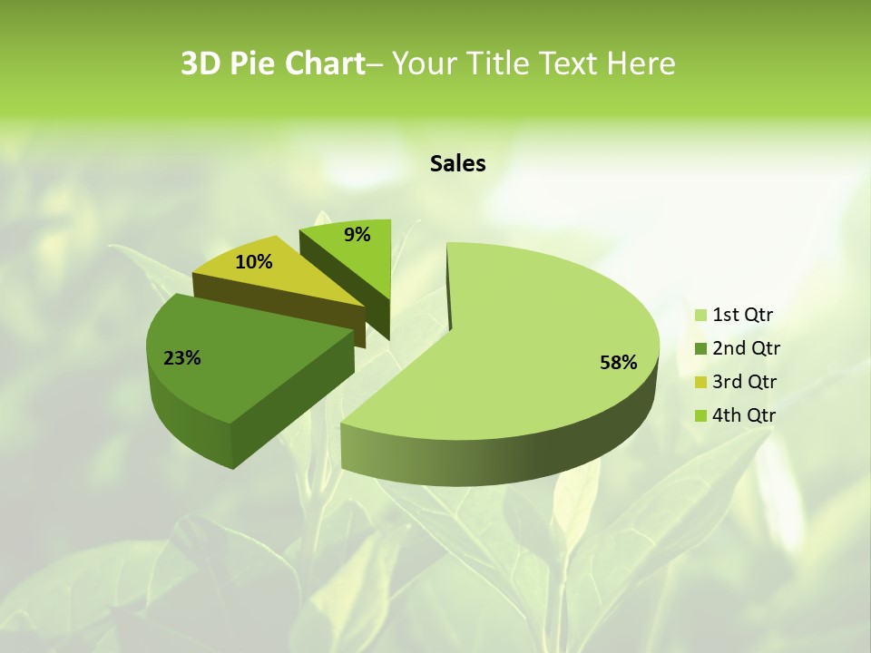A Green Leafy Plant Is Shown In This Powerpoint Presentation PowerPoint Template