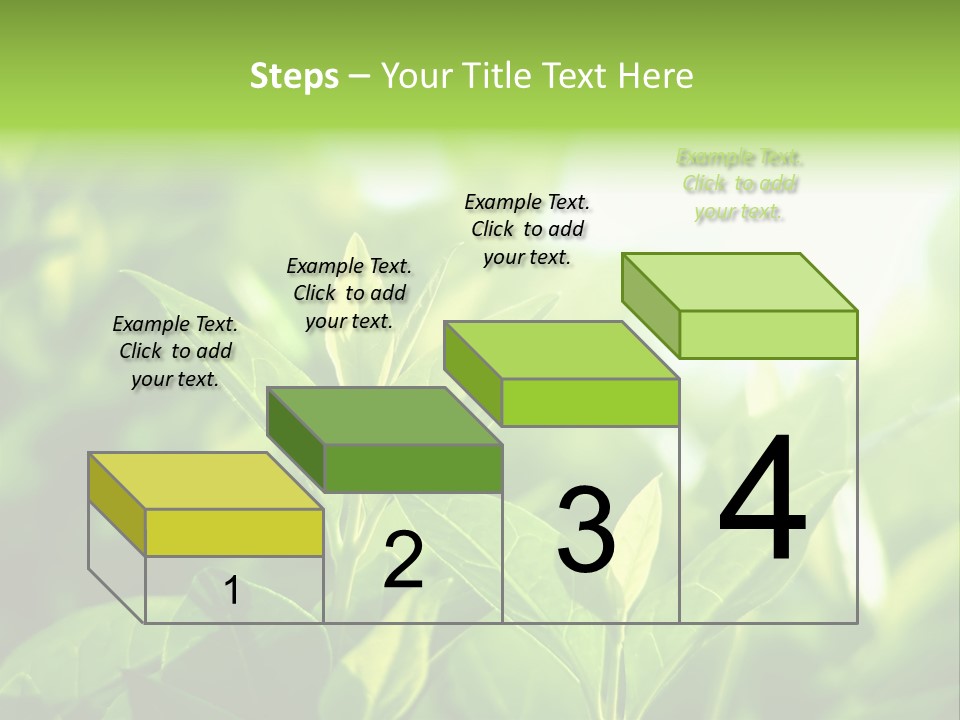 A Green Leafy Plant Is Shown In This Powerpoint Presentation PowerPoint Template