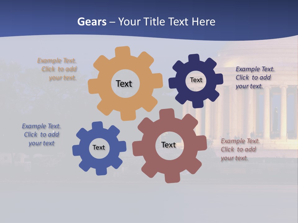Spectral Spectrum Tree PowerPoint Template