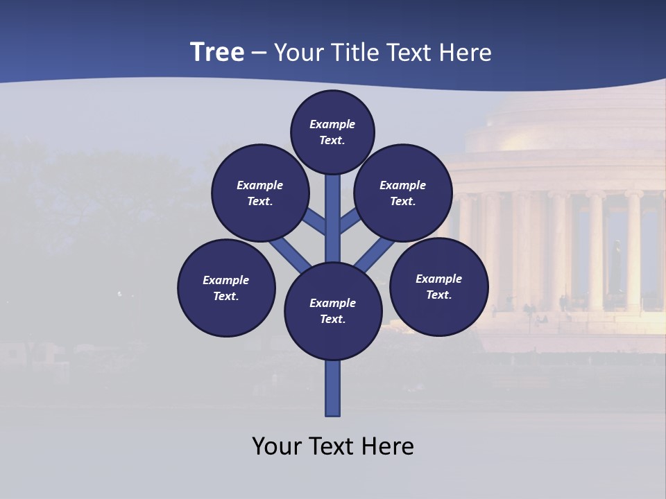 Spectral Spectrum Tree PowerPoint Template