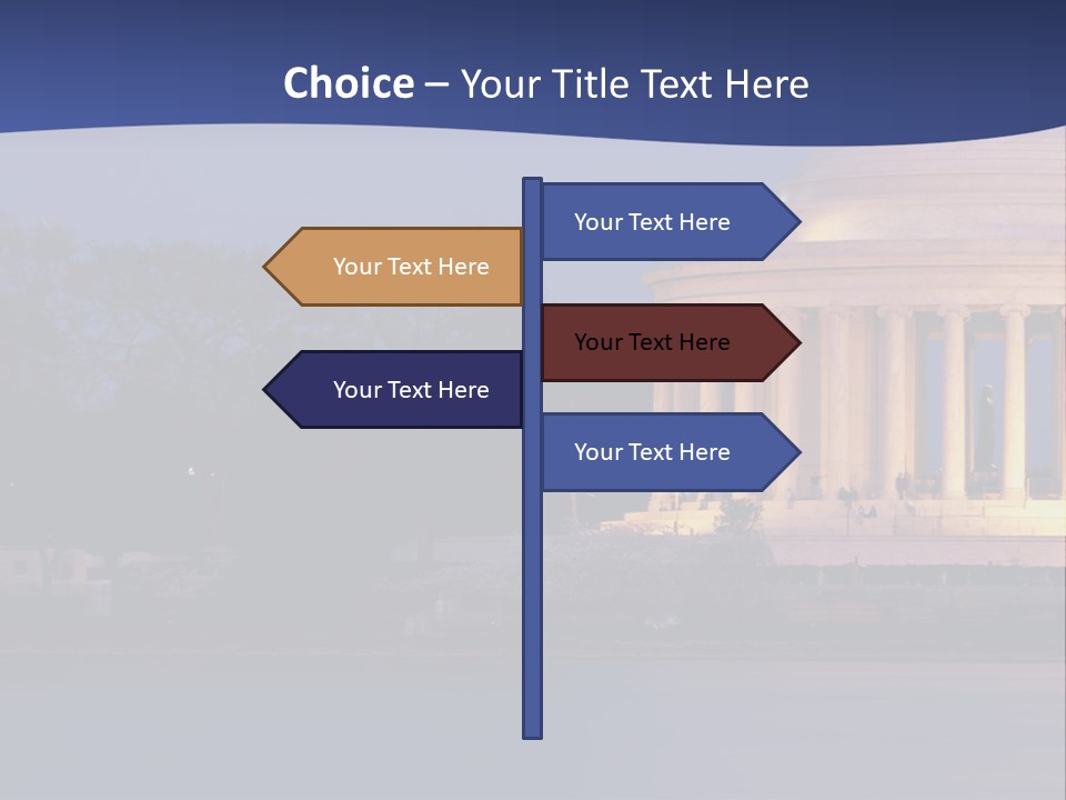 Spectral Spectrum Tree PowerPoint Template