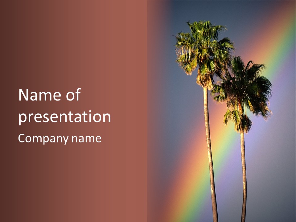 Spectral Spectrum Tree PowerPoint Template