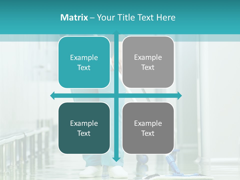 Lady Cleaner Clinic PowerPoint Template