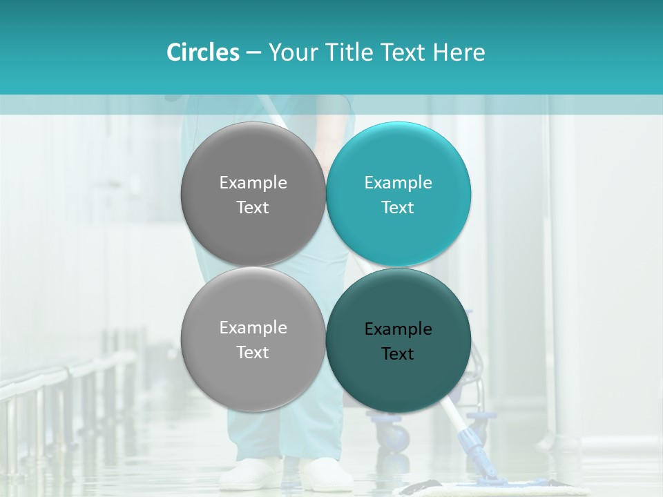 Lady Cleaner Clinic PowerPoint Template