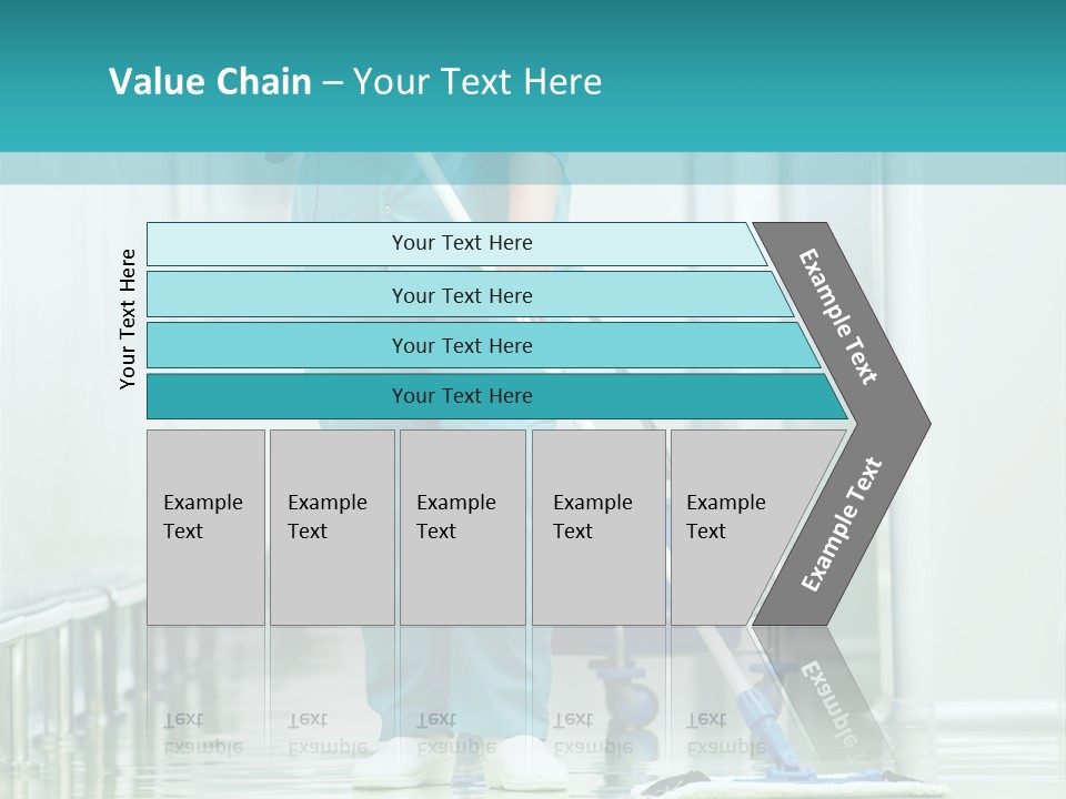 Lady Cleaner Clinic PowerPoint Template