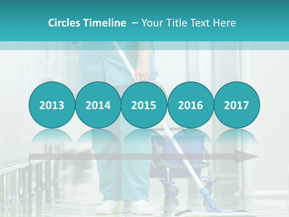 Lady Cleaner Clinic PowerPoint Template