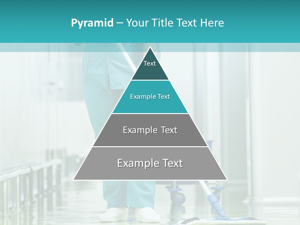 Lady Cleaner Clinic PowerPoint Template