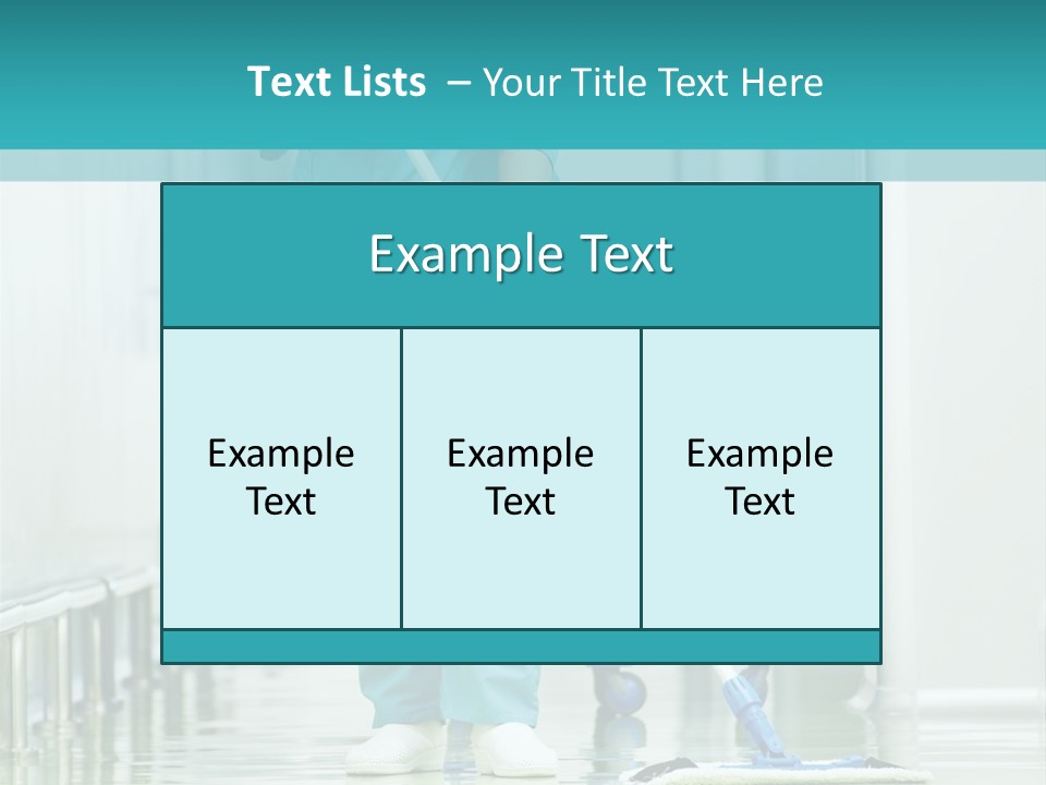 Lady Cleaner Clinic PowerPoint Template