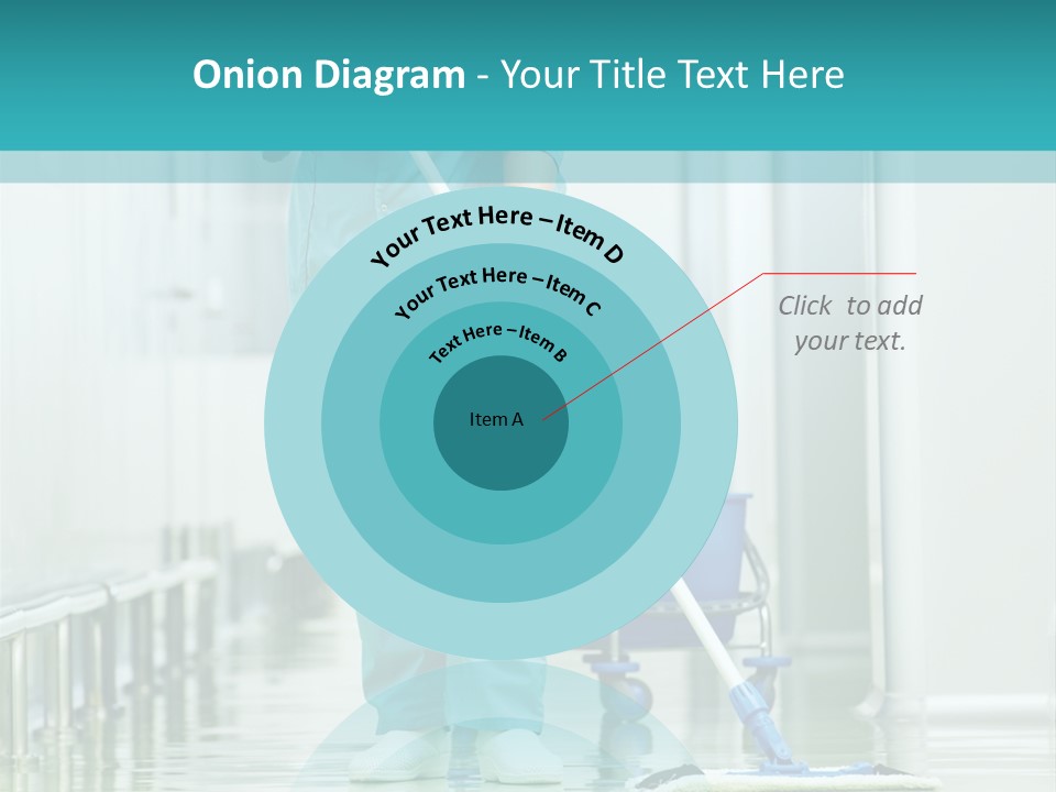 Lady Cleaner Clinic PowerPoint Template