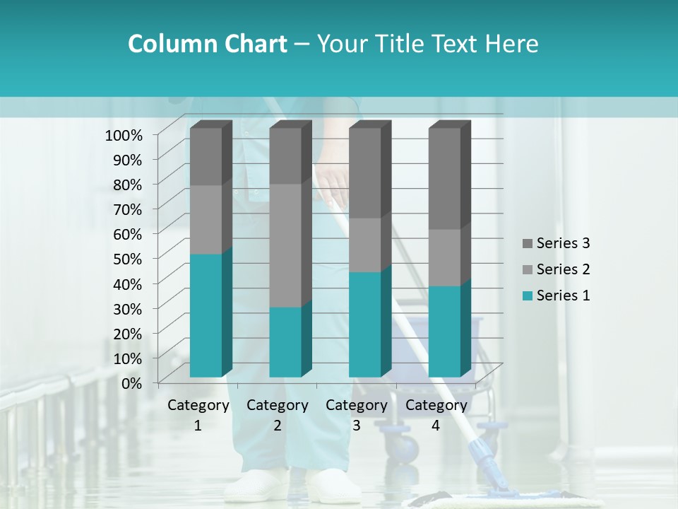 Lady Cleaner Clinic PowerPoint Template
