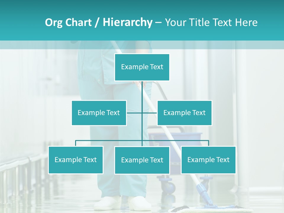 Lady Cleaner Clinic PowerPoint Template