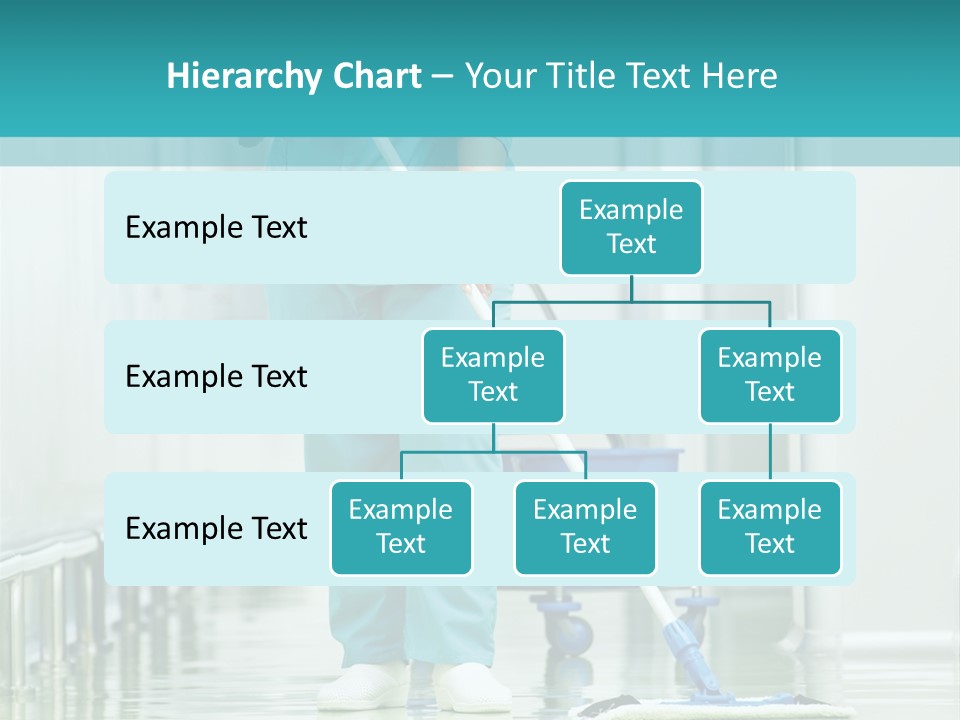 Lady Cleaner Clinic PowerPoint Template
