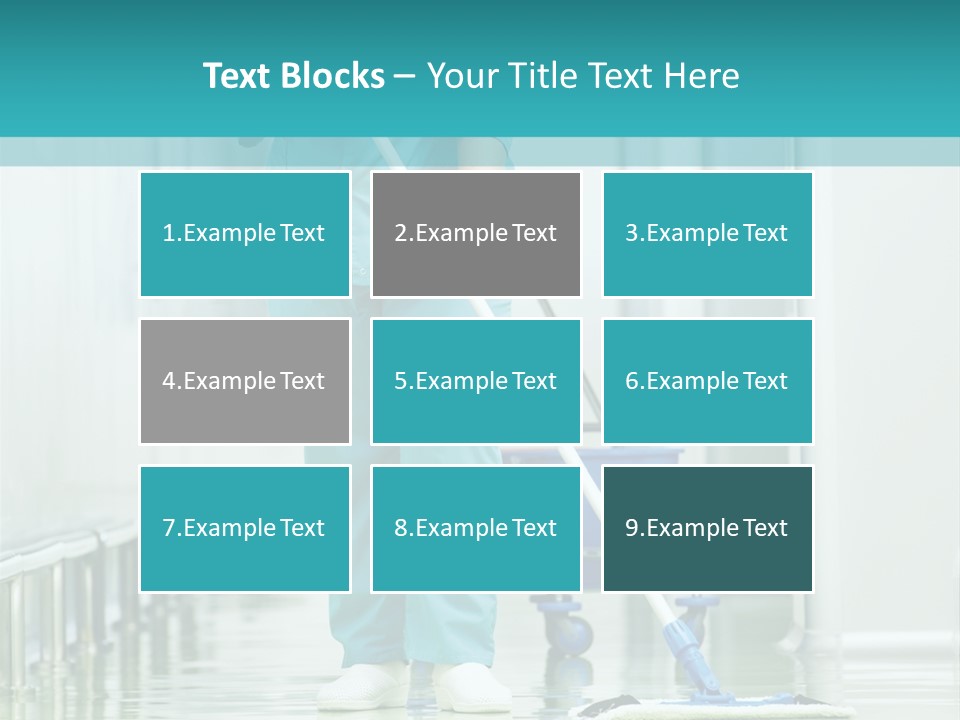 Lady Cleaner Clinic PowerPoint Template