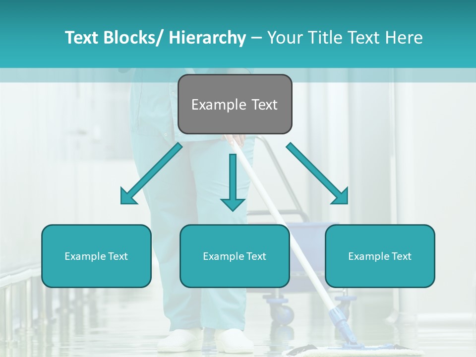 Lady Cleaner Clinic PowerPoint Template