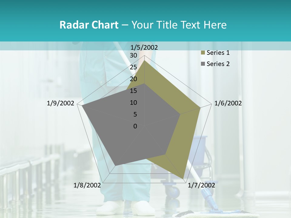 Lady Cleaner Clinic PowerPoint Template