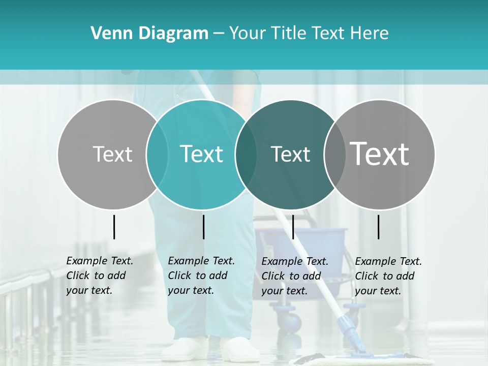 Lady Cleaner Clinic PowerPoint Template