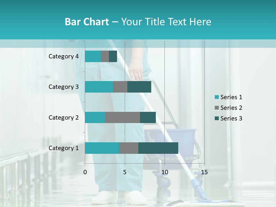 Lady Cleaner Clinic PowerPoint Template