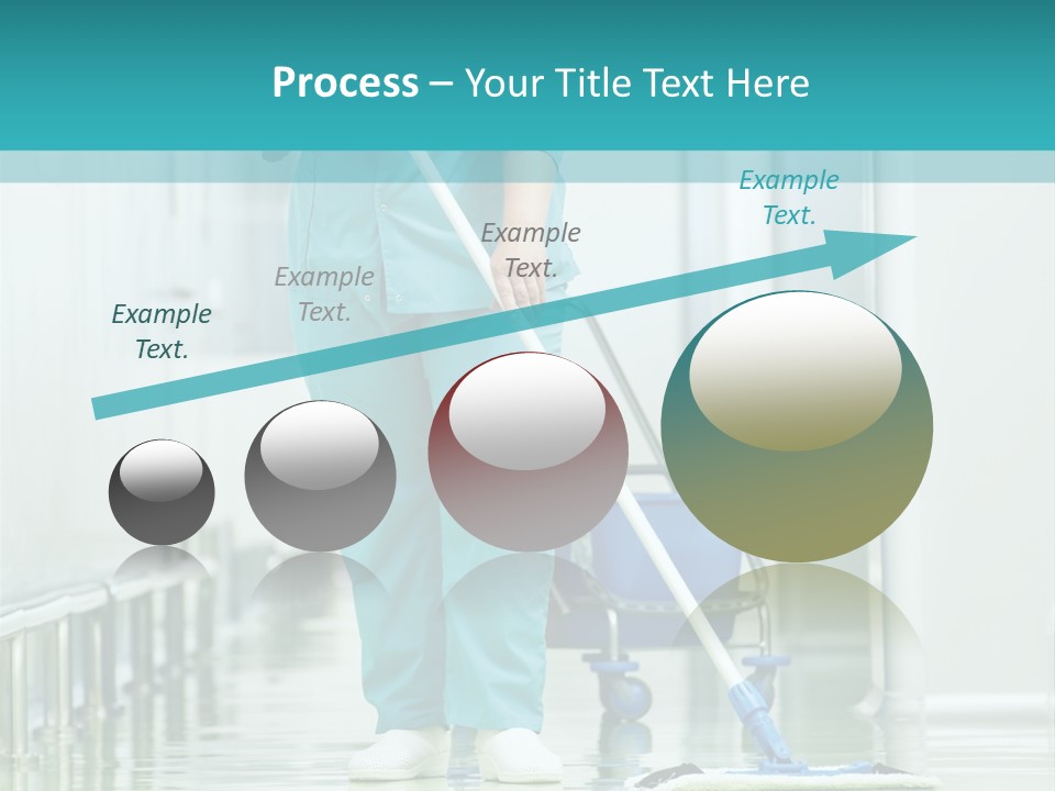 Lady Cleaner Clinic PowerPoint Template