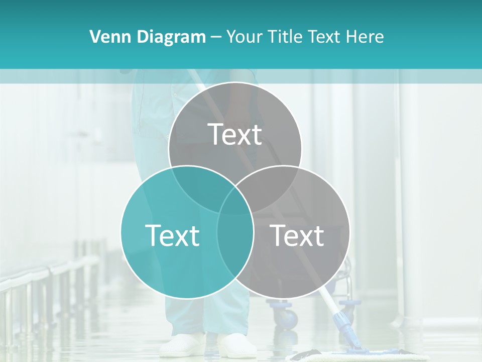 Lady Cleaner Clinic PowerPoint Template