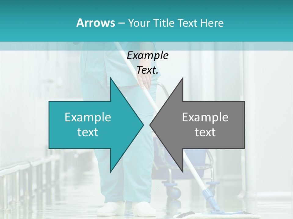Lady Cleaner Clinic PowerPoint Template