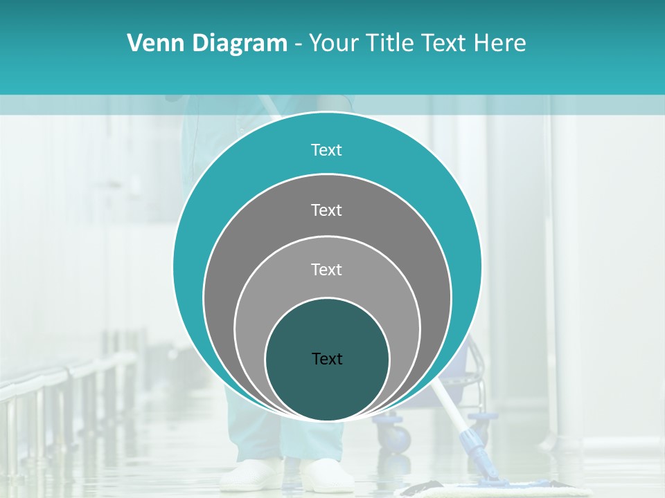 Lady Cleaner Clinic PowerPoint Template