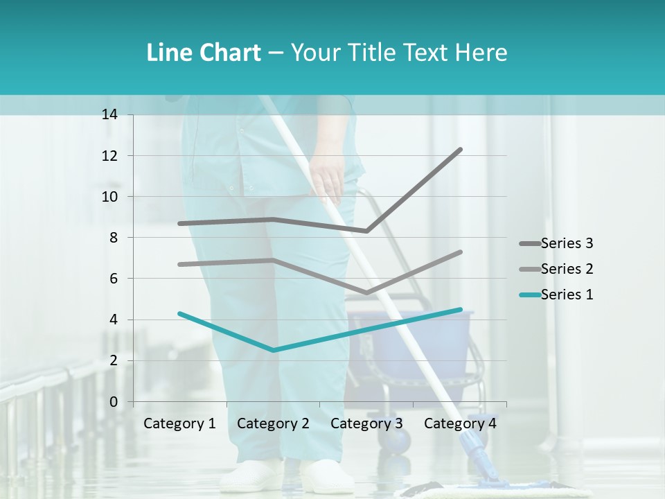 Lady Cleaner Clinic PowerPoint Template