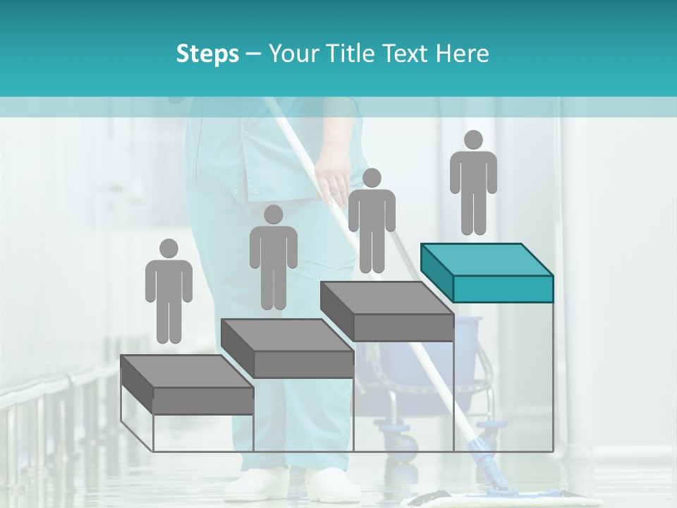 Lady Cleaner Clinic PowerPoint Template