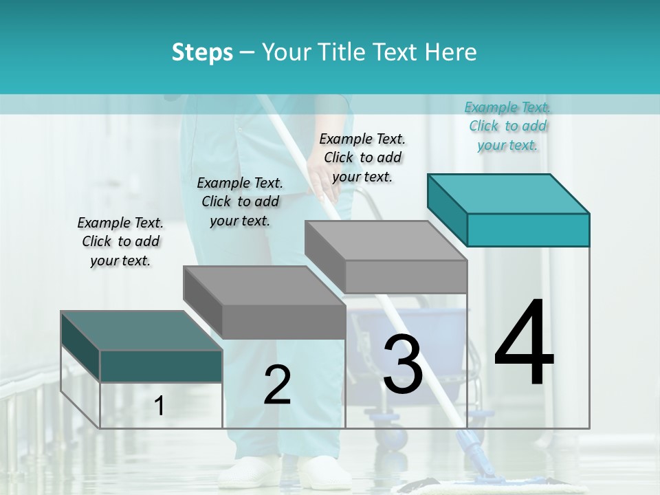 Lady Cleaner Clinic PowerPoint Template