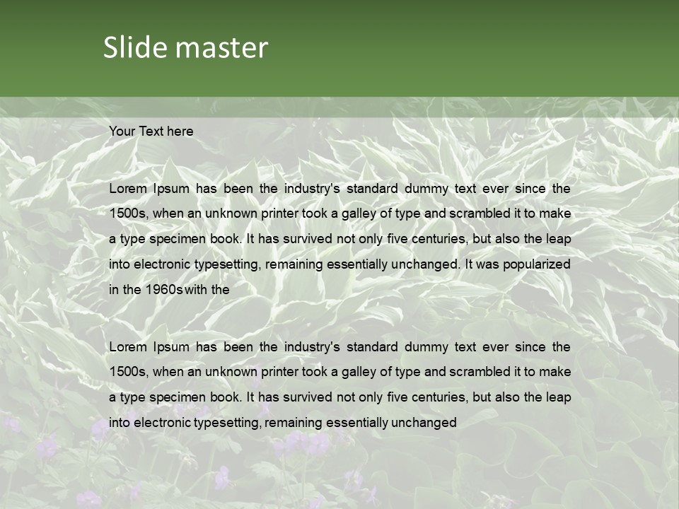 A Bunch Of Plants That Are Next To Each Other PowerPoint Template