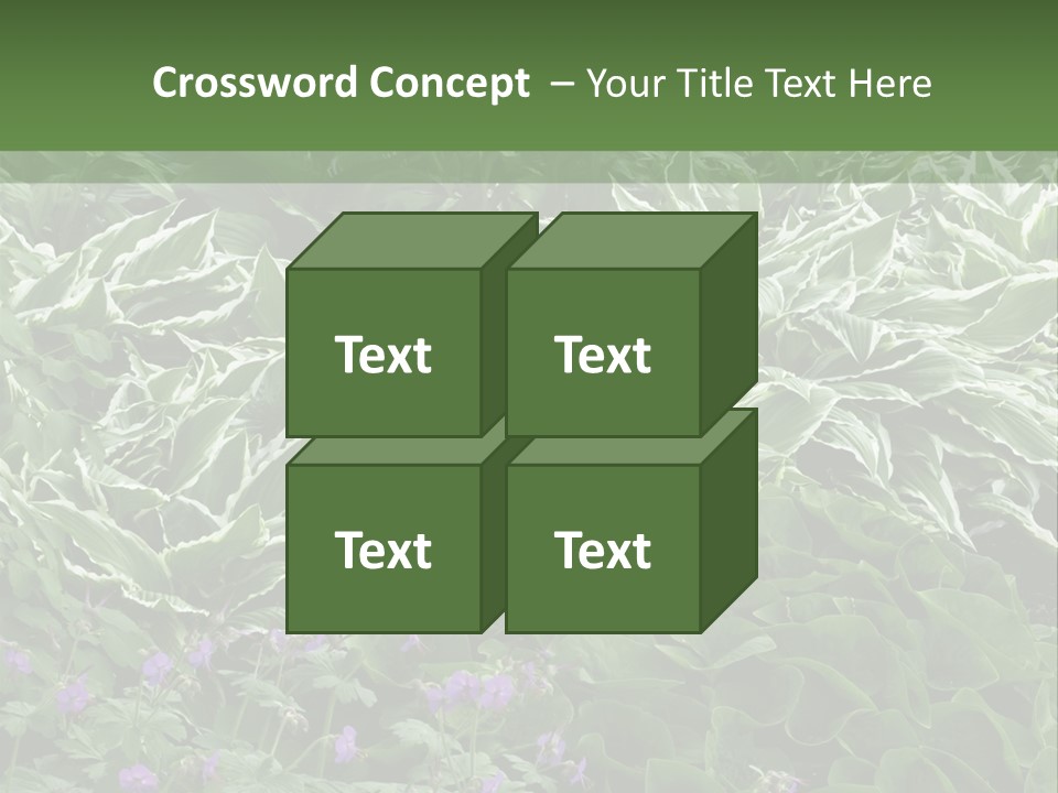A Bunch Of Plants That Are Next To Each Other PowerPoint Template