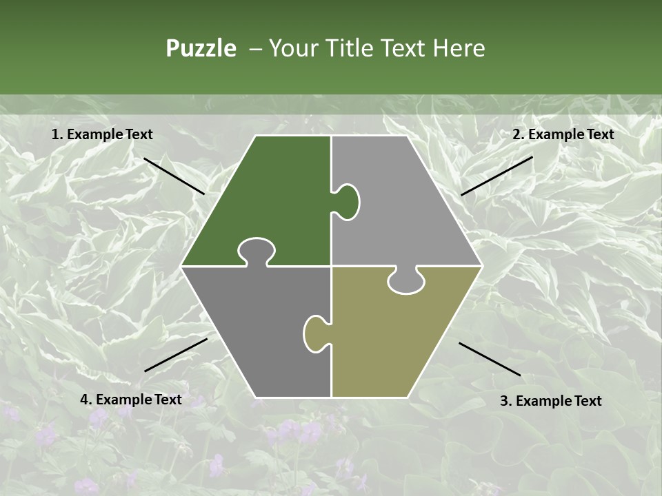 A Bunch Of Plants That Are Next To Each Other PowerPoint Template