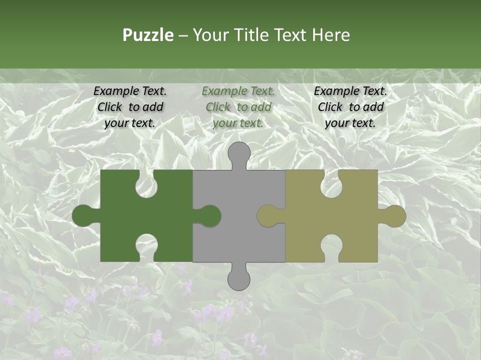 A Bunch Of Plants That Are Next To Each Other PowerPoint Template