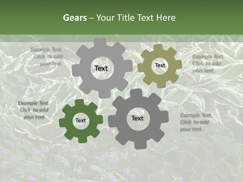 A Bunch Of Plants That Are Next To Each Other PowerPoint Template