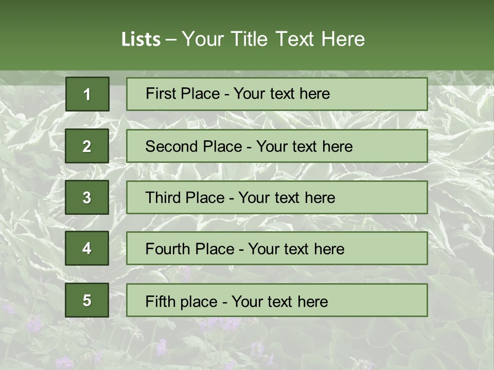 A Bunch Of Plants That Are Next To Each Other PowerPoint Template