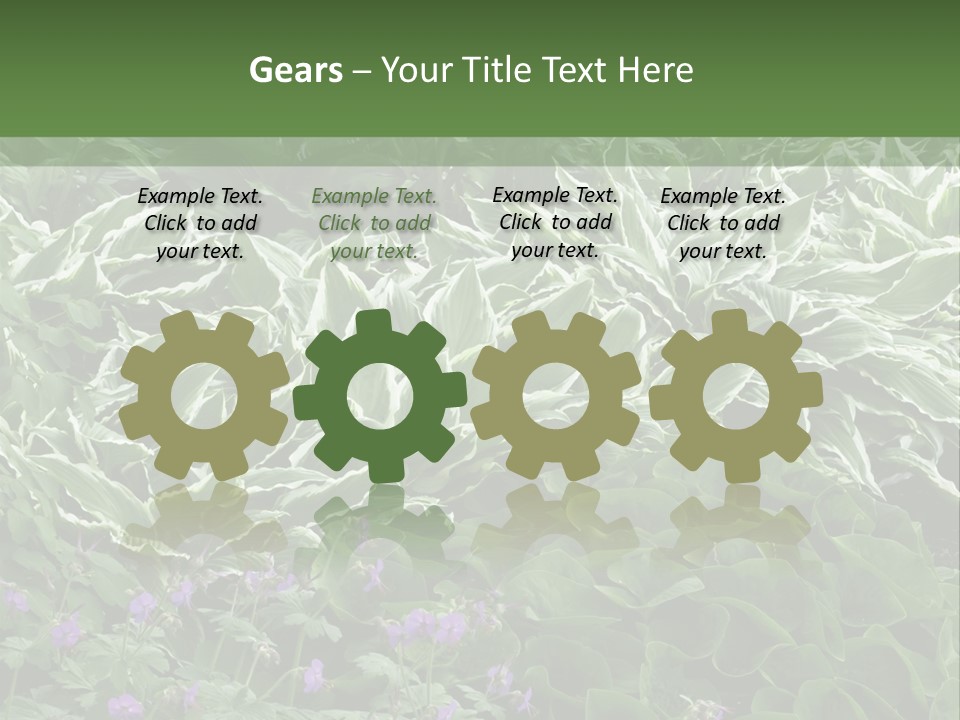 A Bunch Of Plants That Are Next To Each Other PowerPoint Template