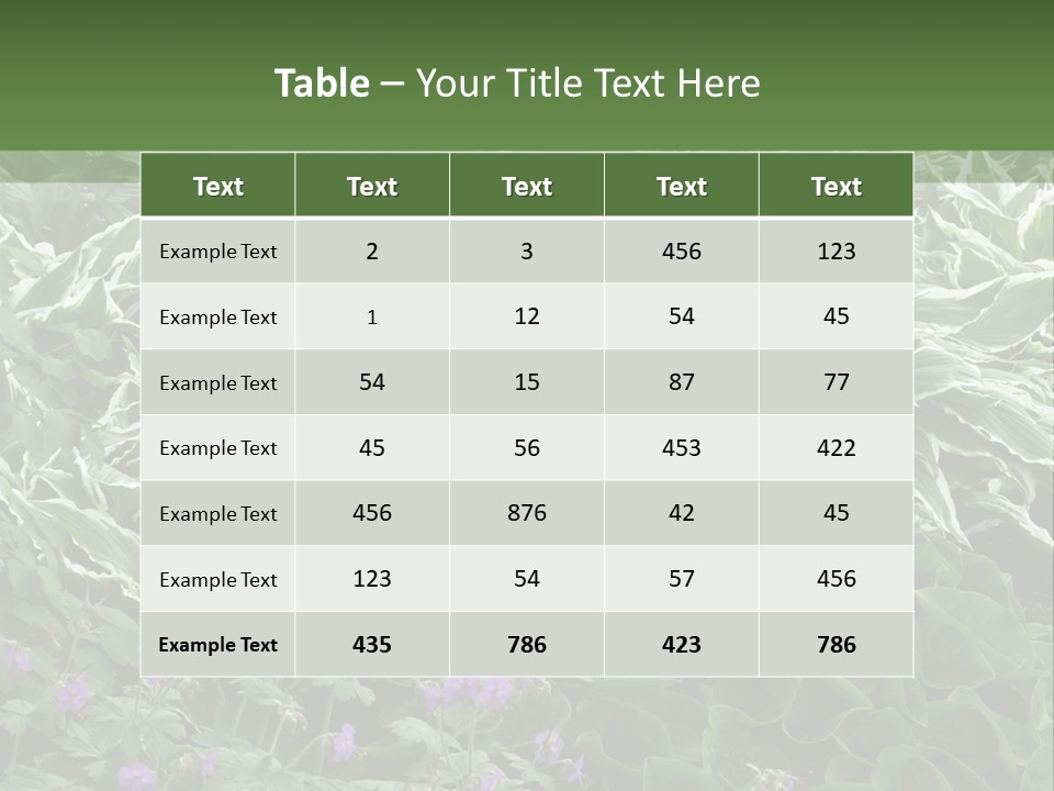 A Bunch Of Plants That Are Next To Each Other PowerPoint Template
