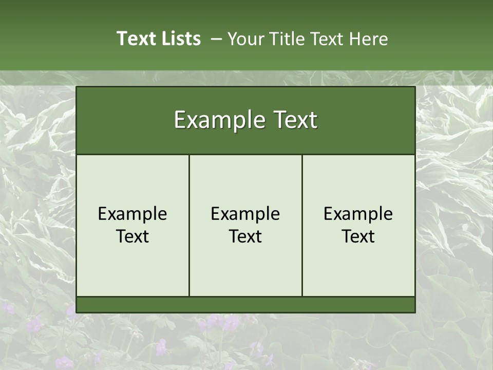 A Bunch Of Plants That Are Next To Each Other PowerPoint Template