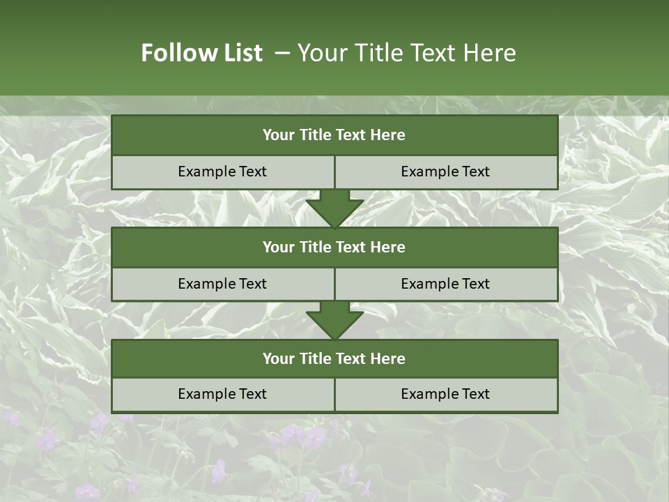 A Bunch Of Plants That Are Next To Each Other PowerPoint Template